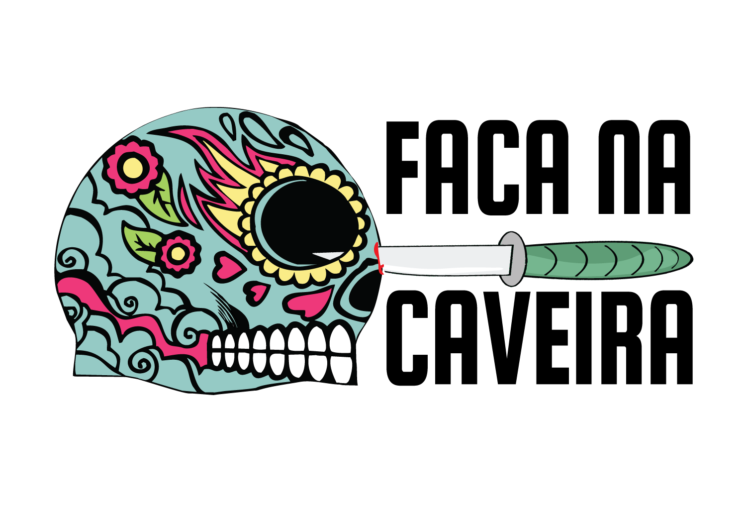 Logotipo Faca na Caveira